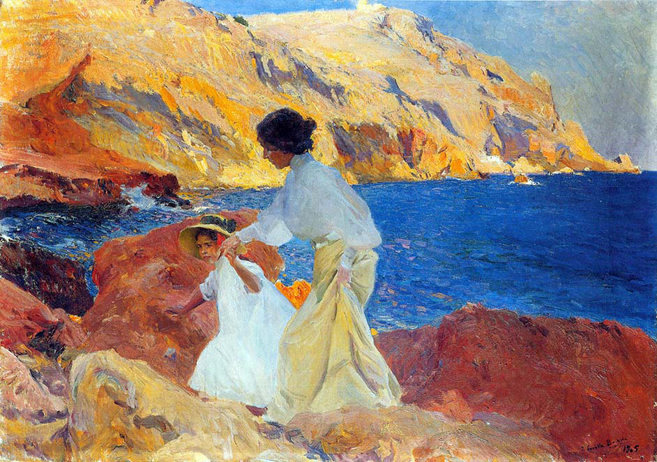 Clotilde and Elena on the Rocks